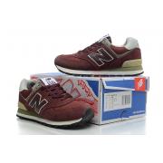 Chaussure New Balance Basse 574 Marron Pour Femme en Soldes